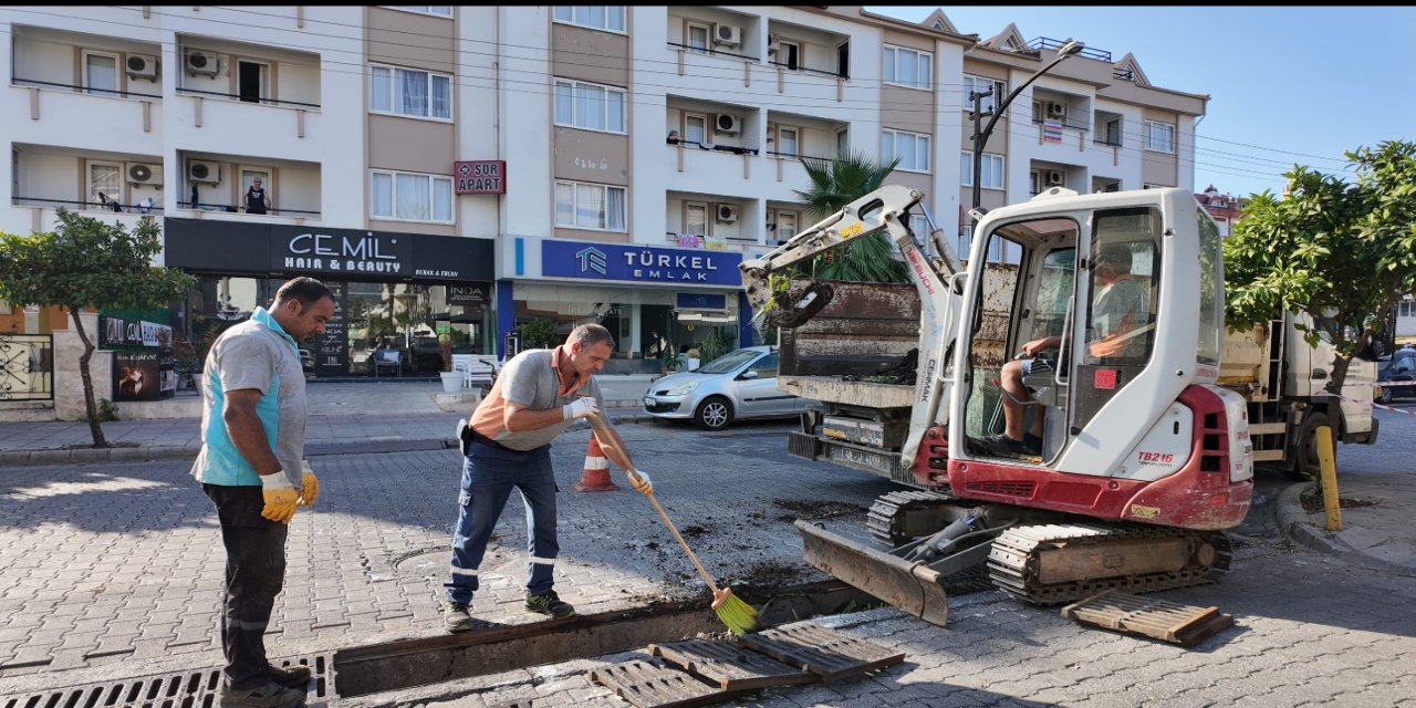 Marmaris belediyesinden yağışlara karşı önlem