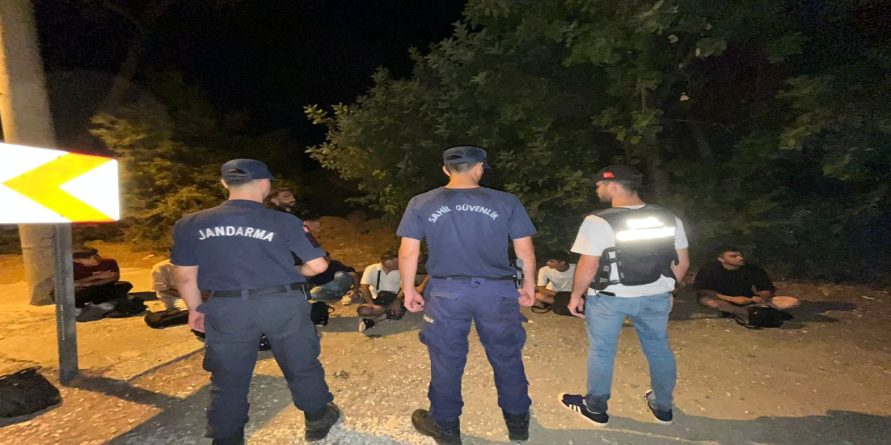 Marmaris Aktaş’ta göçmen operasyonu