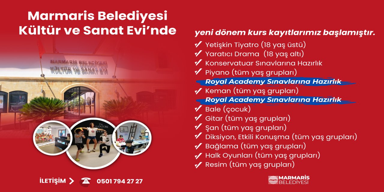 Kültür ve sanat evi’nde yeni dönem kursları başladı