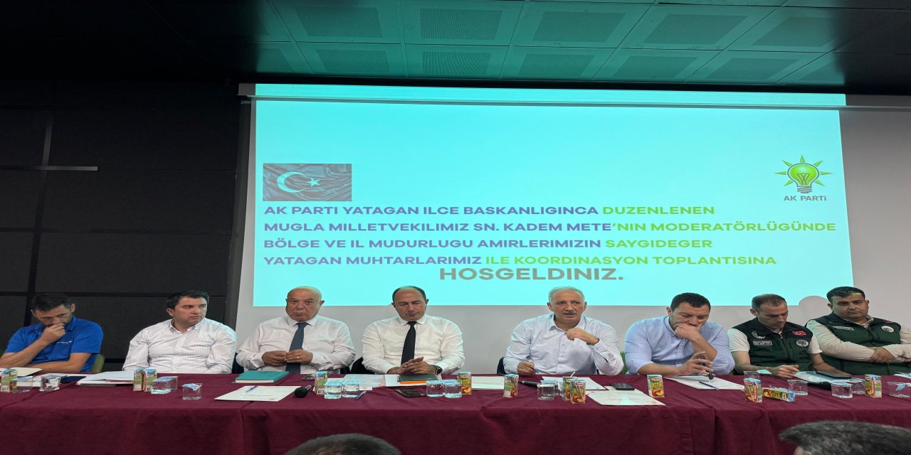 AK Parti Milletvekili Mete Muğlalı muhtarlarla buluştu