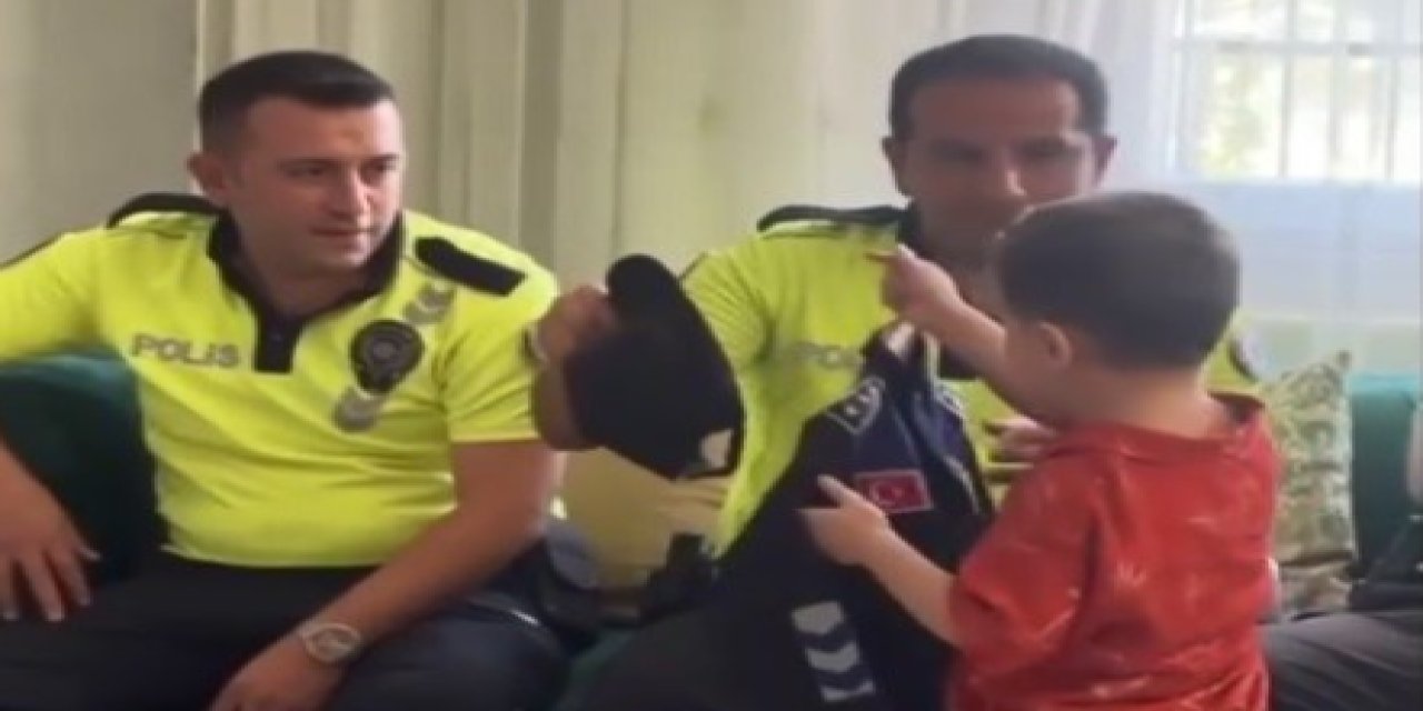 Milas Emniyeti’nden DMD hastası Göktuğ’a unutulmaz sürpriz