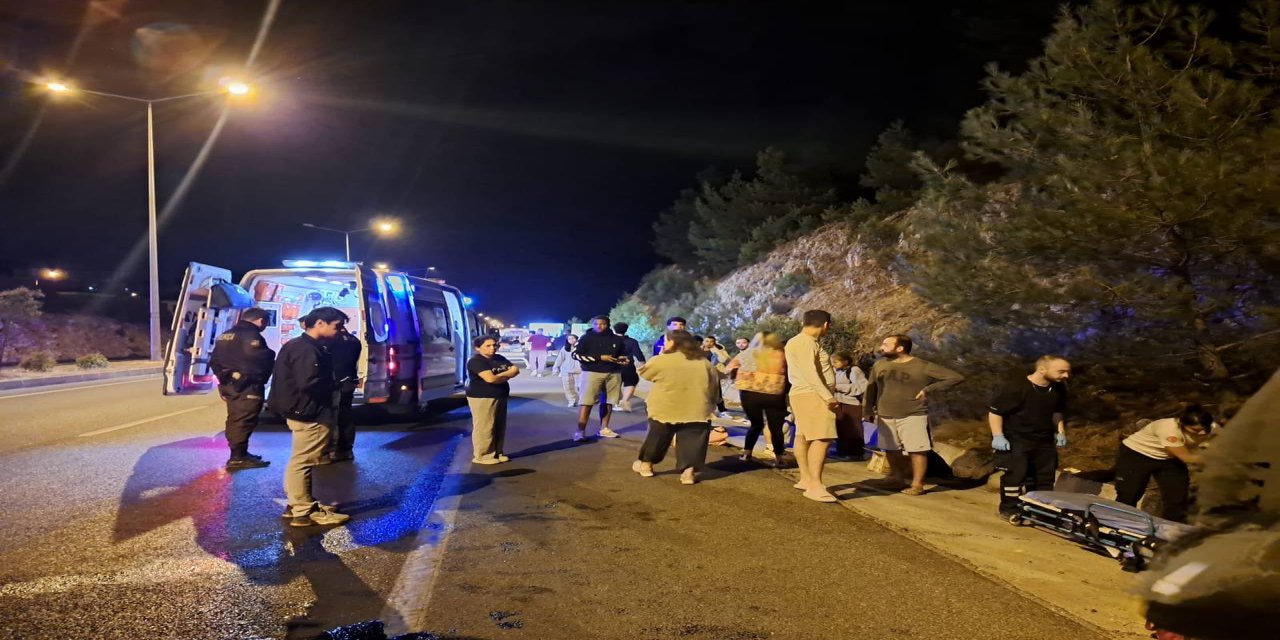 Menteşe'de Havalimanı otobüsü kaza yaptı: 5 yaralı