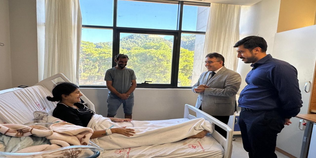 Kaymakam Nurullah Kaya’dan hastane ziyareti