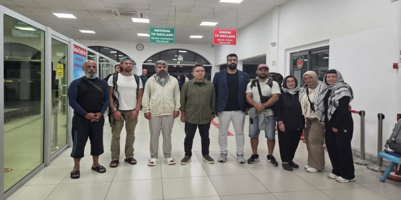 Fırtına Gazze yolcularını Marmaris’e getirdi