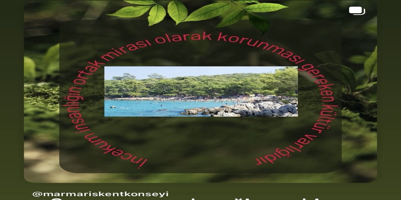 Marmaris kent konseyinden İncekum imar planına tepki