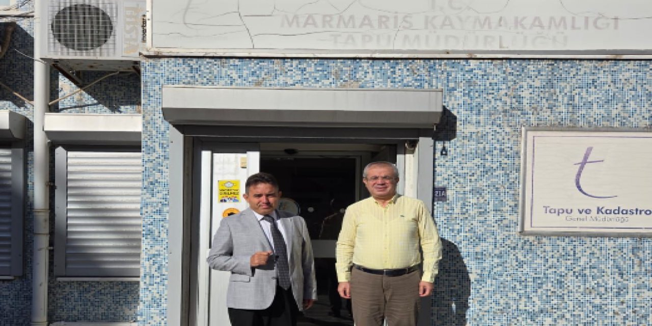 Kaymakam Nurullah Kaya’dan tapu Müdürlüğü’ne ziyaret