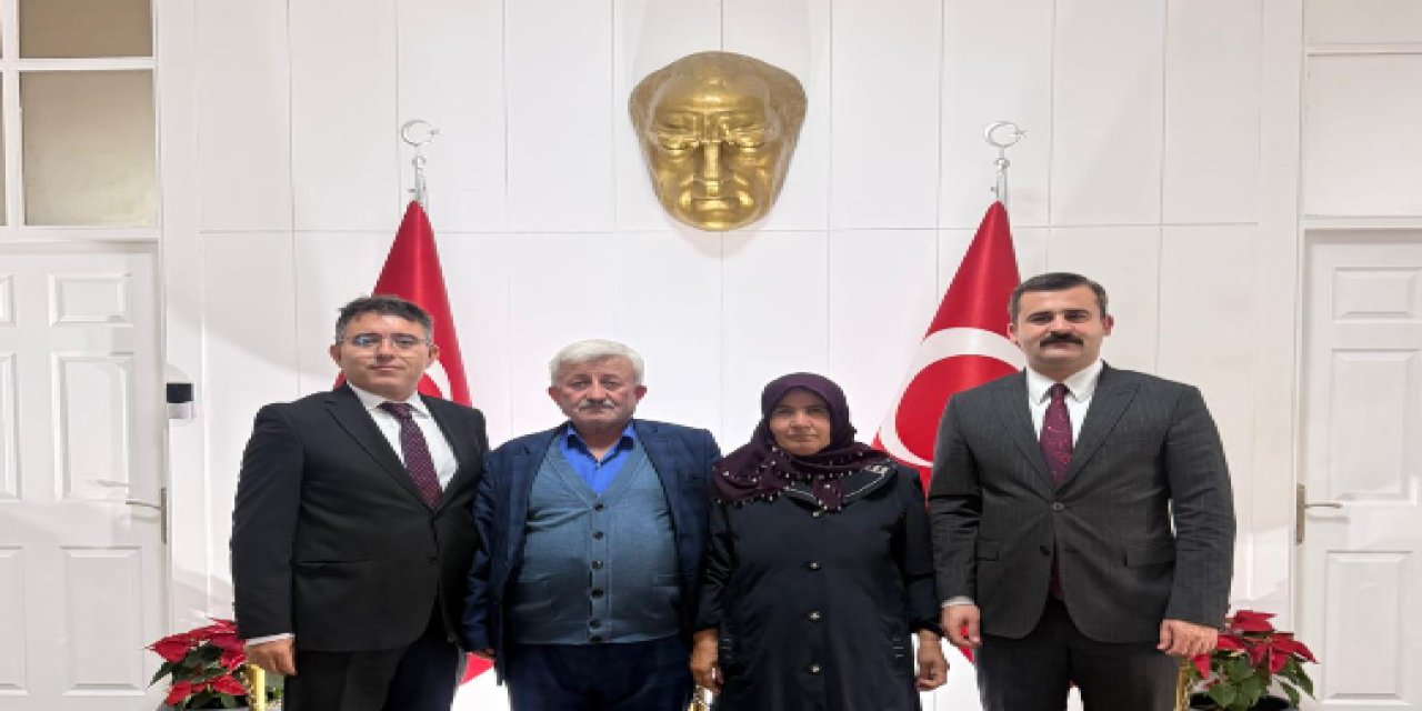 Şehit ailesinden Kaymakam Kaya’ya ziyaret