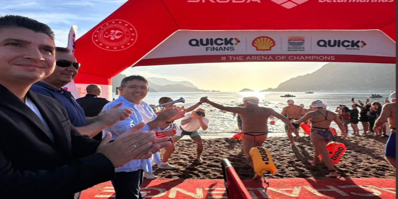 Marmaris’te kulaç kulaça büyük heyecan