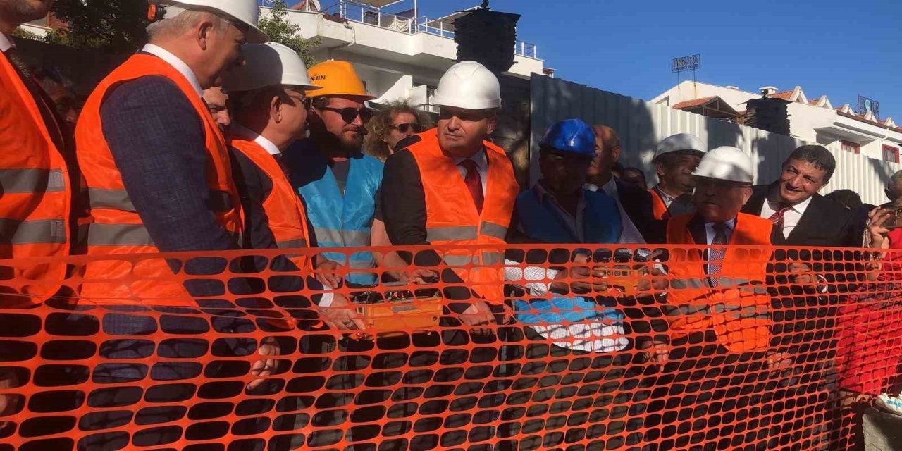 Muğla Valisi Akbıyık, Datça’daki hayırsever okulunun temelini attı