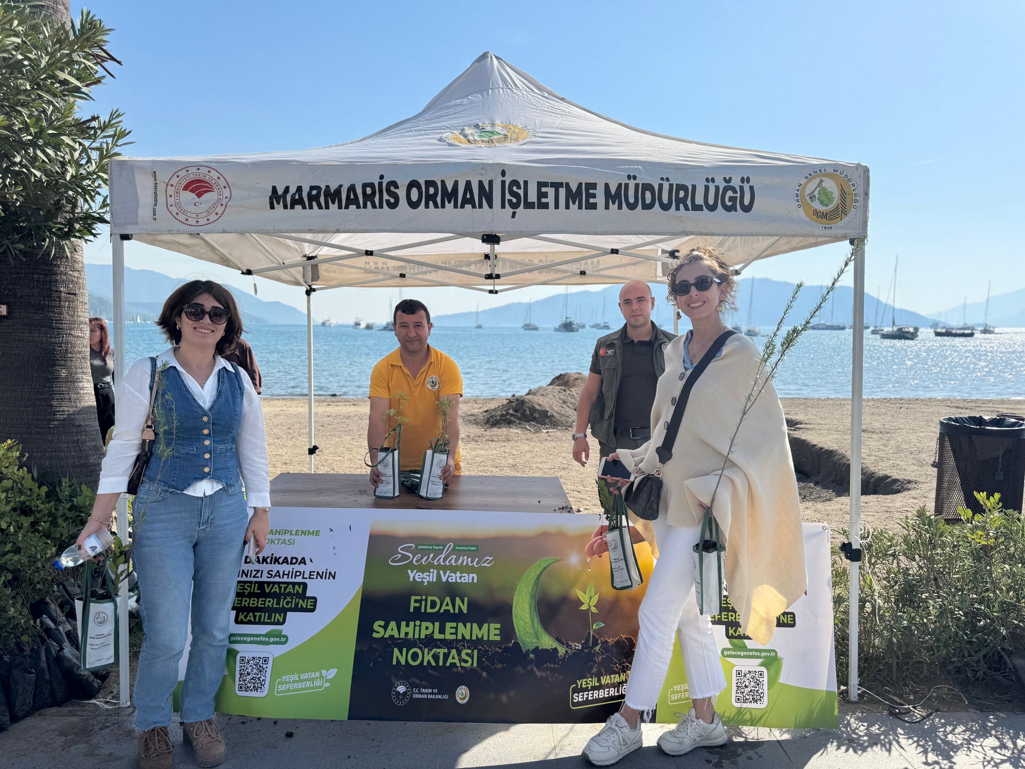 Marmaris Orman işletme müdürlüğü binlerce fidan dağıtımına başladı