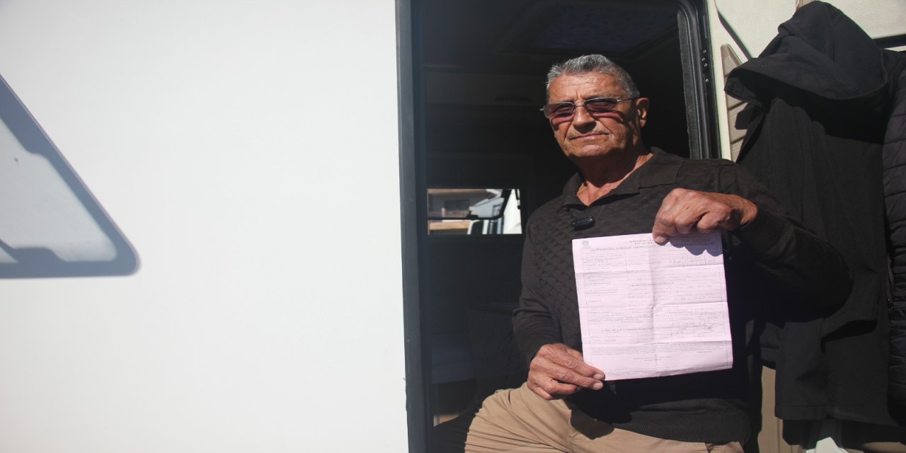 72 yaşındaki emekliye 'karavanda barınamazsın' cezası