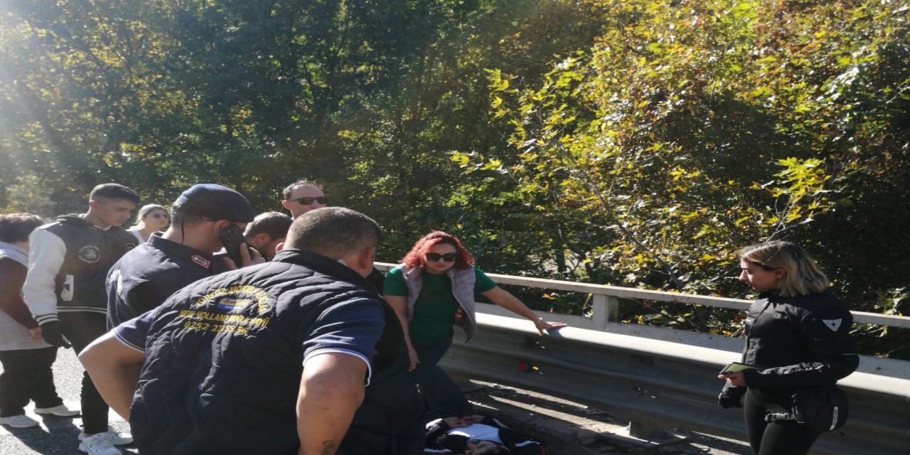 Marmaris Çetibeli yolunda yaşanan trafik kazasında bir kişi yaralandı