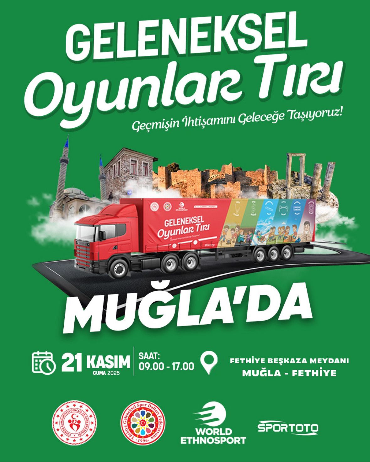 'Geleneksel oyunlar' tırı Muğla’ya geliyor