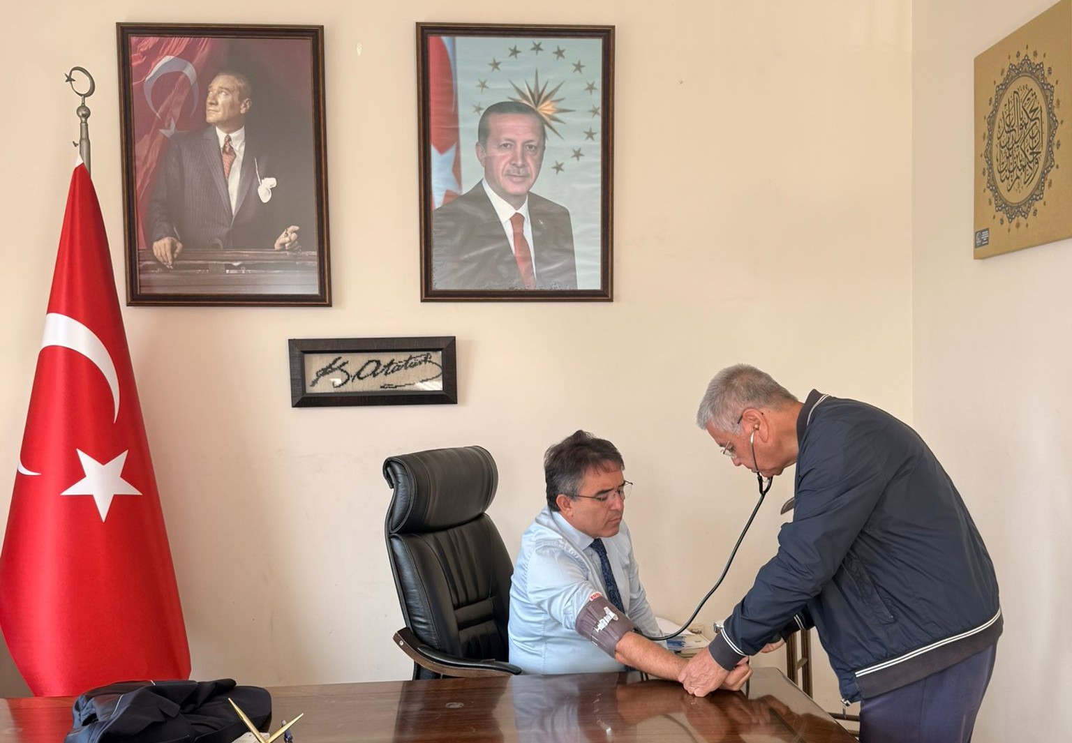 Marmaris Kaymakamlığında sağlık kontrolü