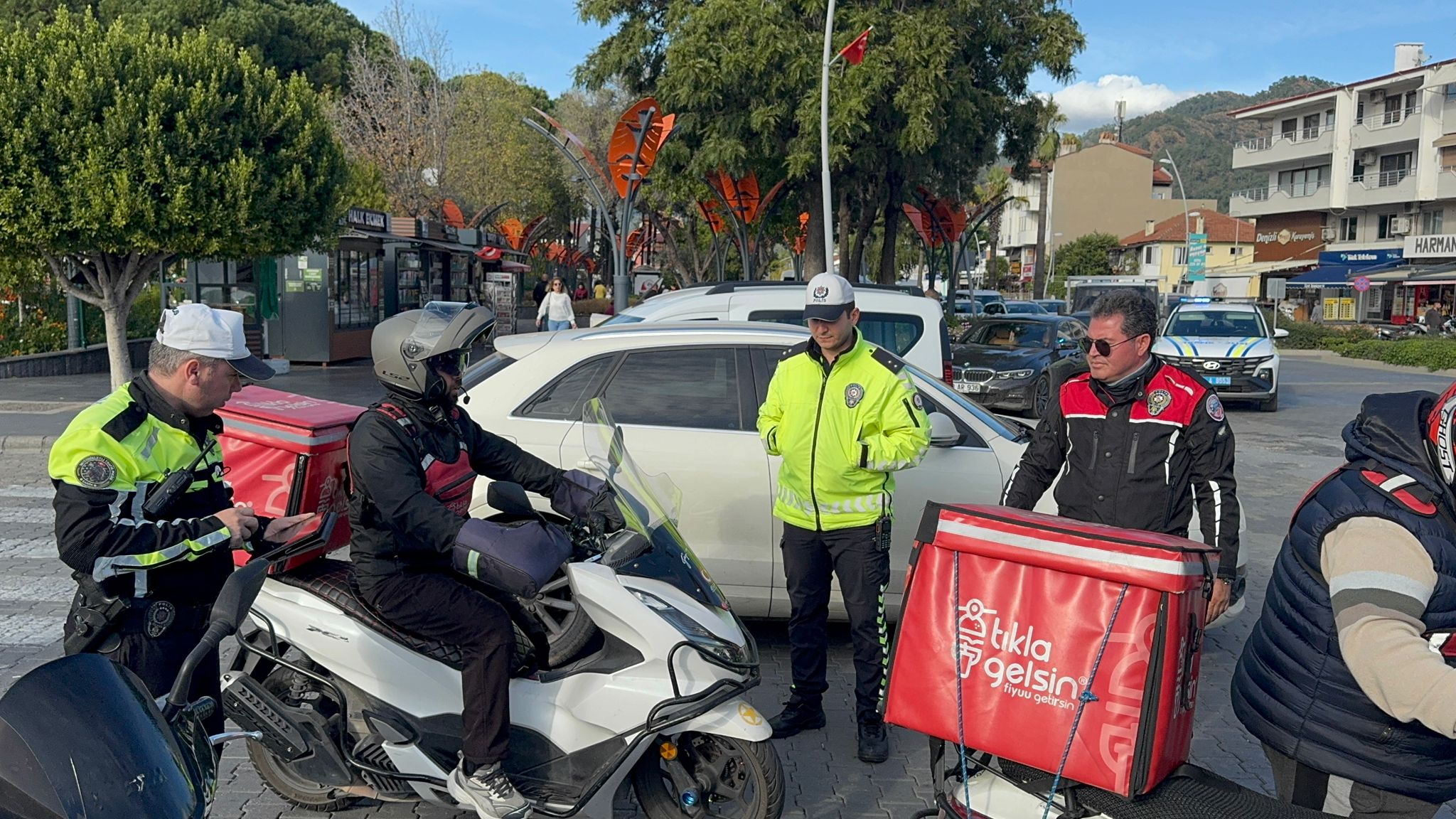 Marmaris ilçe emniyetinden motosikletli sürücülere sıkı denetim
