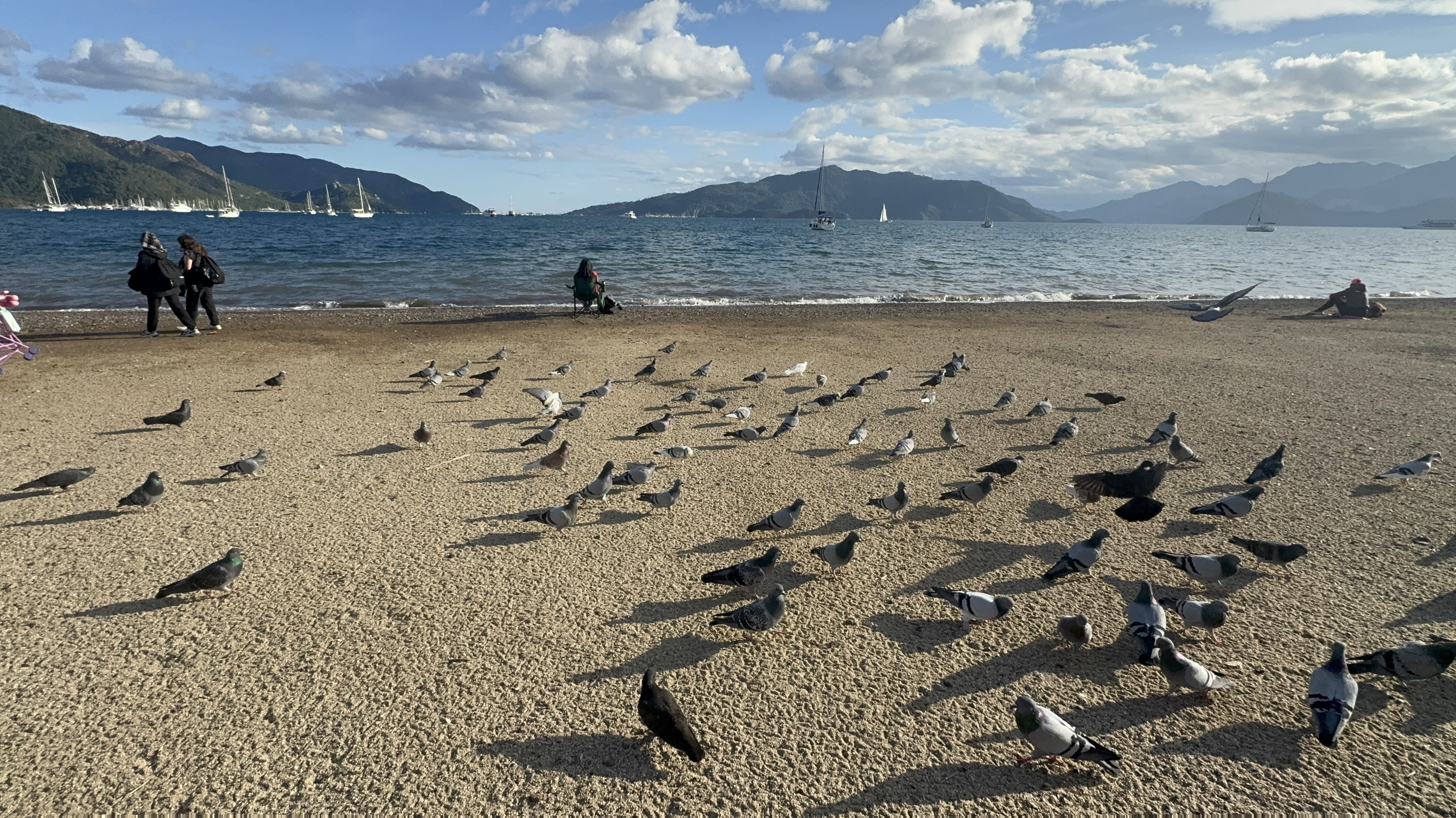 Marmaris’te kışa günler kala yazdan kalan hava