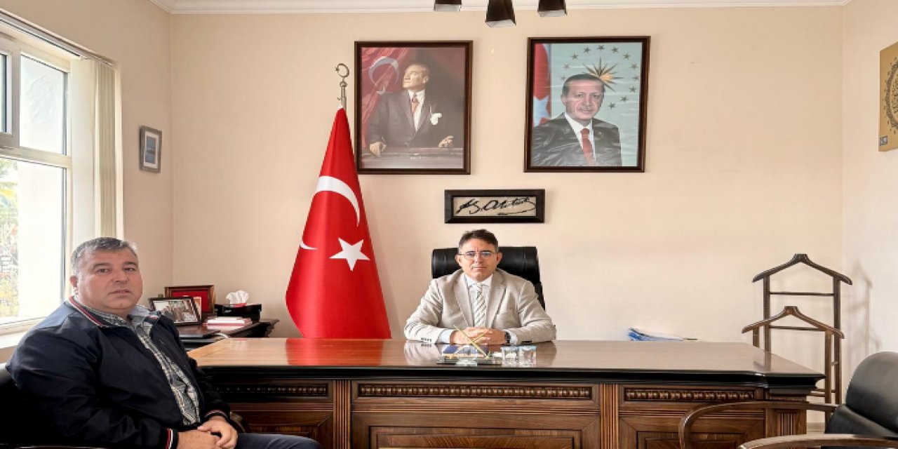 Tarımsal kooperatif başkanından Kaymakam Kaya'ya  ziyaret