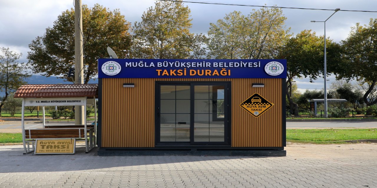 Muğla’da modern taksi durakları hizmete girdi