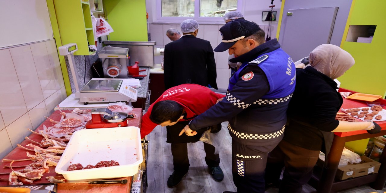 Menteşe'de  Zabıtadan gıda denetimi