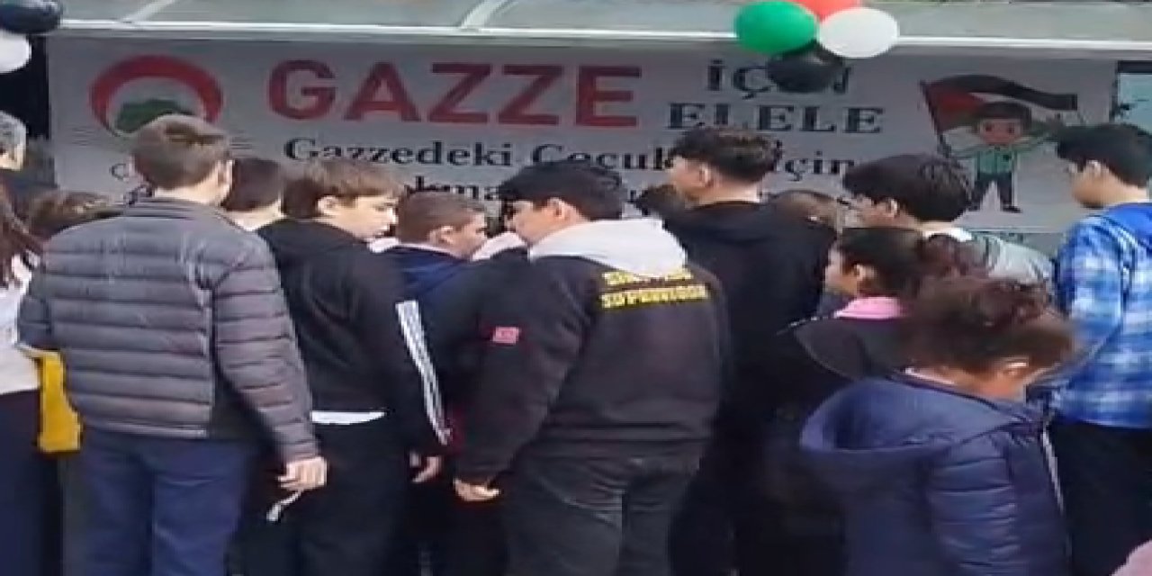 Ahu Hetman İlköğretim Okulu’ndan Gazze’deki çocuklara umut kermesi