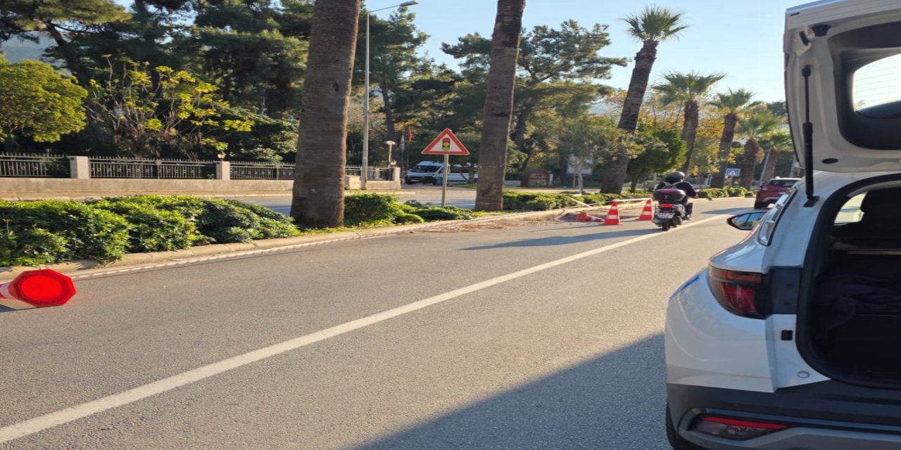 İçmelerde ki bozuk yolda kaza !