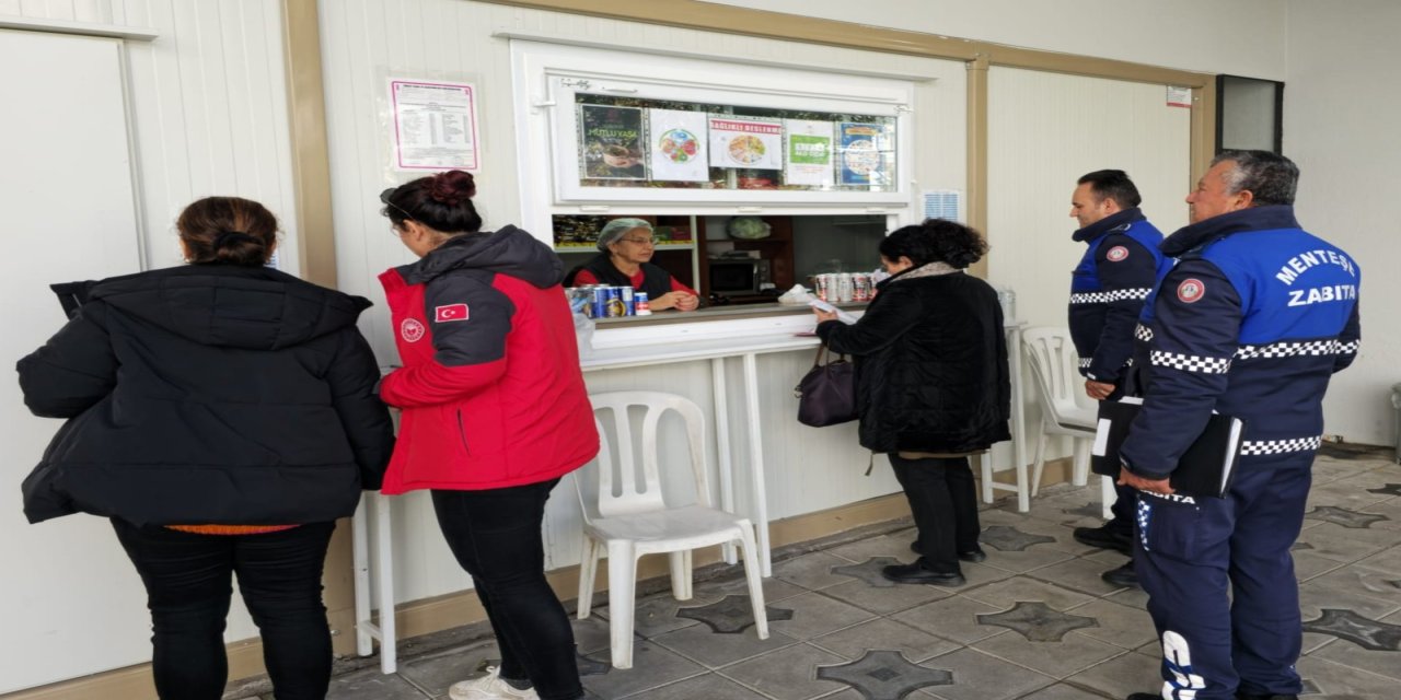 Menteşe'de okulların kantinleri denetlendi