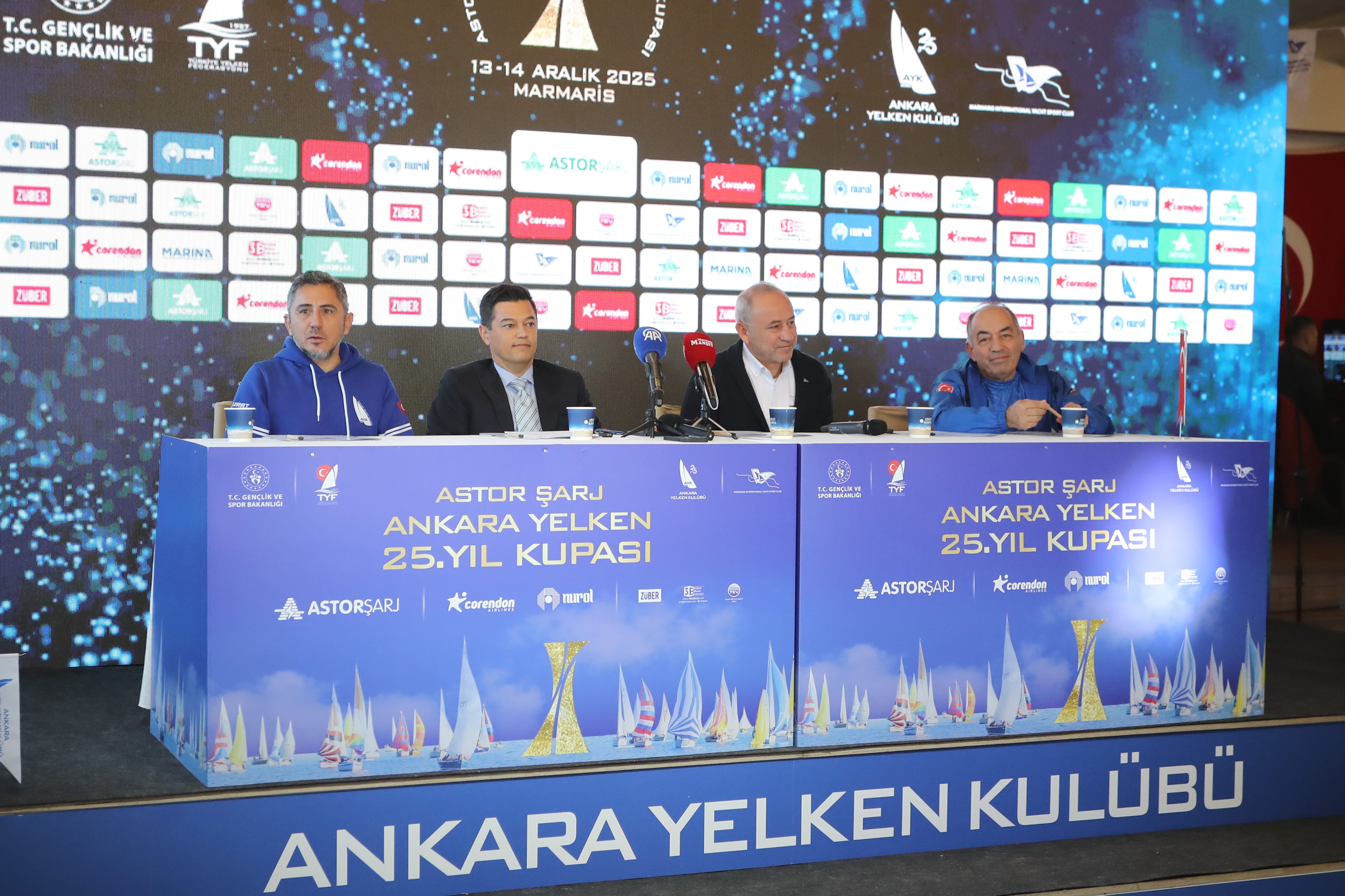 Ankara yelken 25. yıl kupası yarın Marmaris’te başlıyor