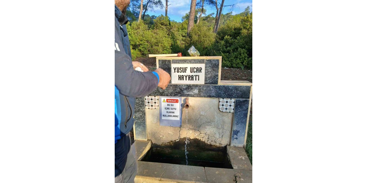 Datça’daki beş çeşmeye "Su içilemez" uyarısı
