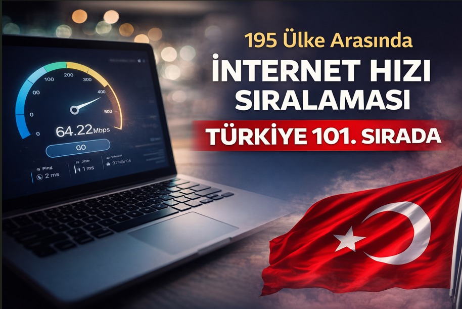 195 Ülke Arasında İnternet Hızı Sıralaması: Türkiye 101. Sırada