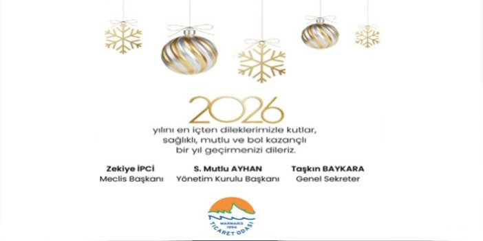 Marmaris Ticaret Odası’nın yeni yıl mesajı
