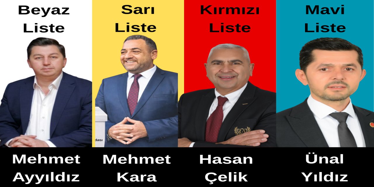 Marmaris Esnaf ve Sanatkârlar Odası Başkanlığı için adayların renkleri belli oldu
