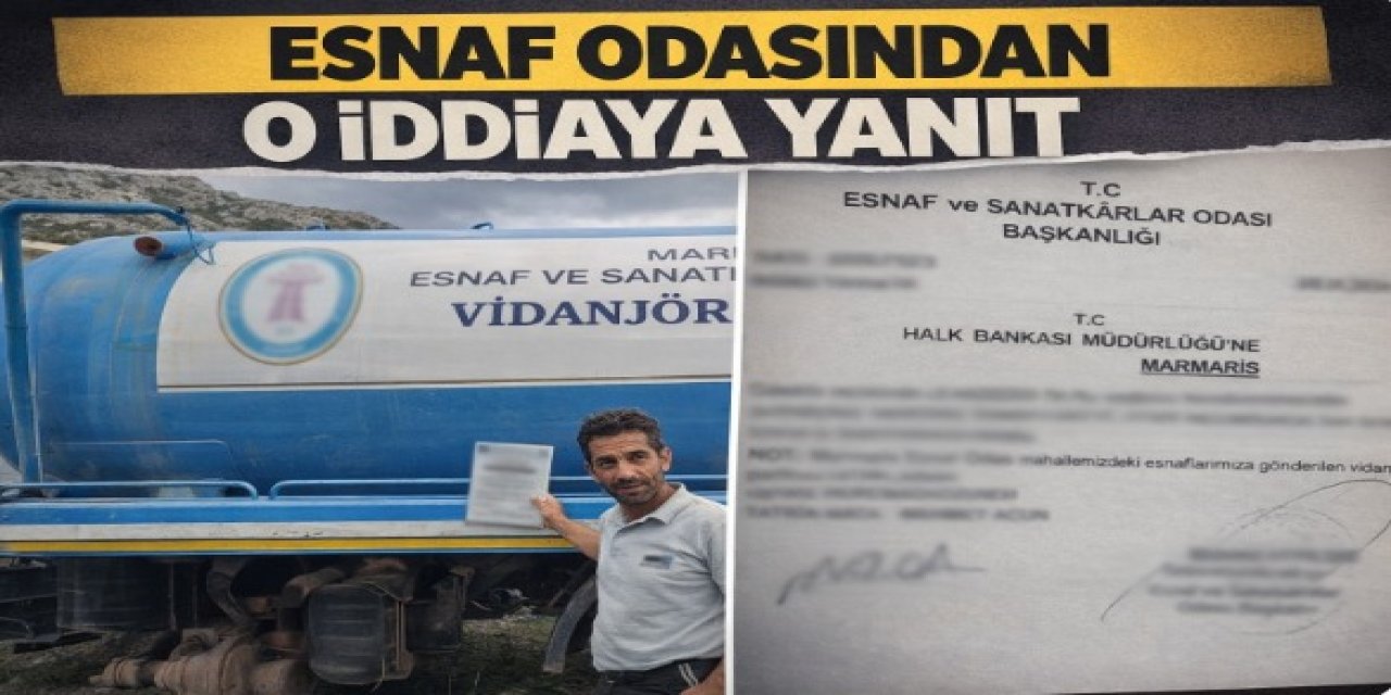 Marmaris’te taşeron vidanjörün iddiasını Esnaf odasından belgeli yanıt