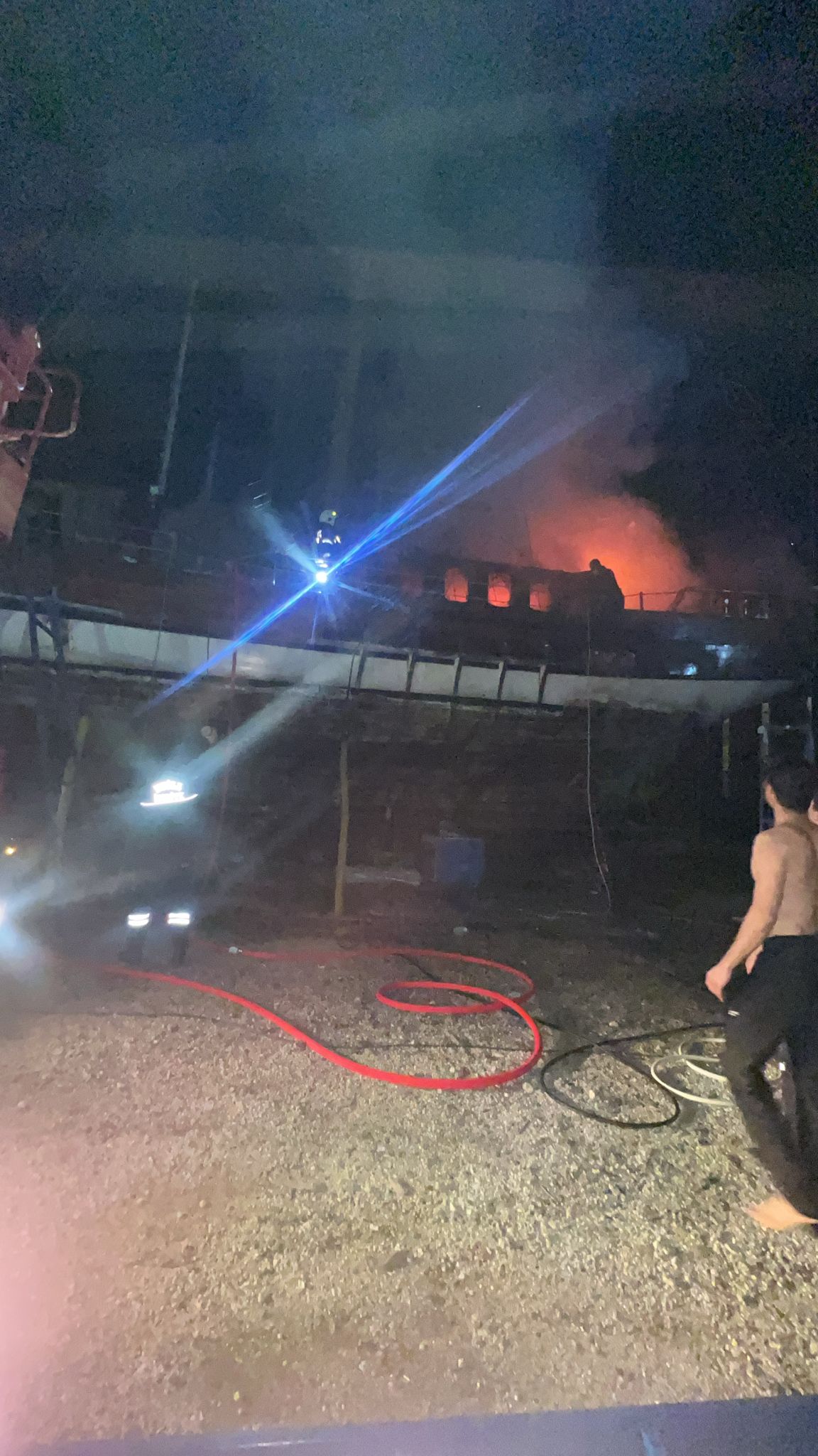 Marmaris Bozburun’da tekne yangını