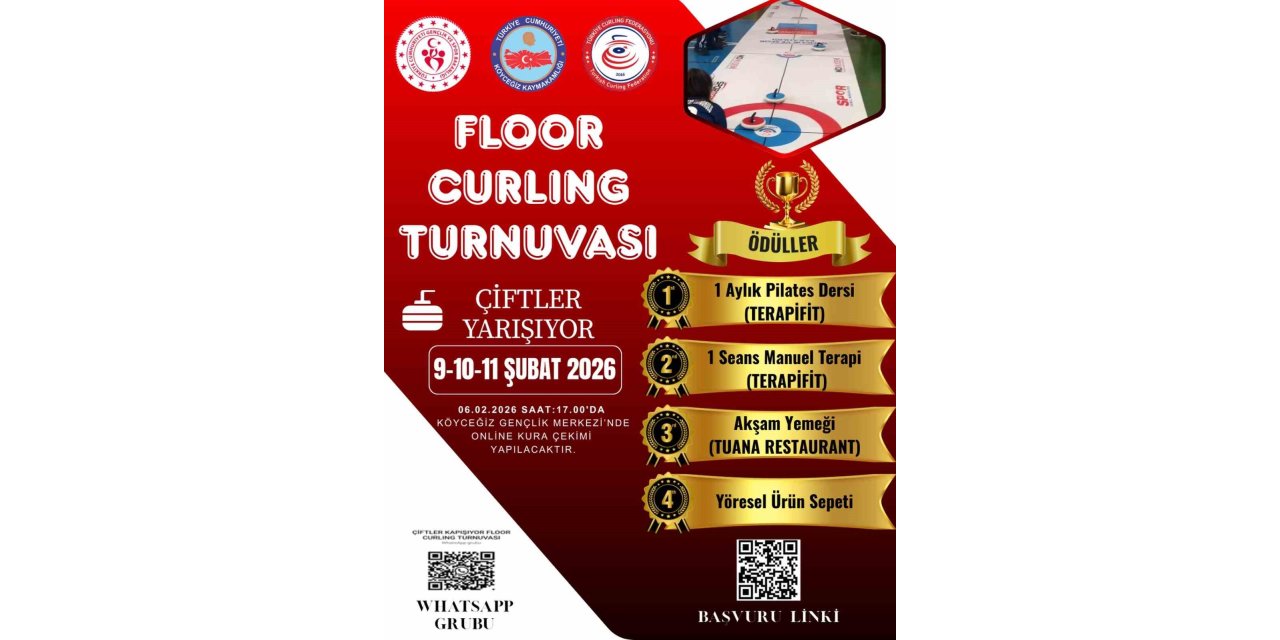 Köyceğiz’de ödüllü Floor Curling Turnuvası düzenlendi