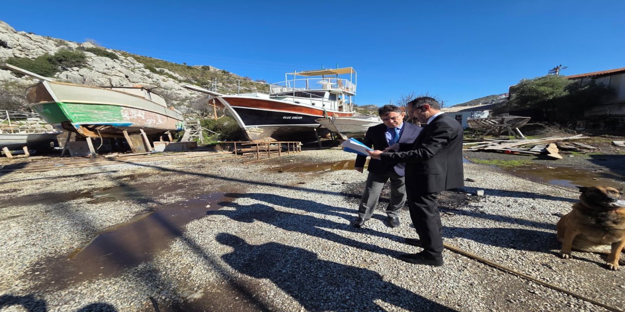 Marmaris Bozburun Tersane Bölgesi’nde Yatırım Alanlarına Yerinde İnceleme