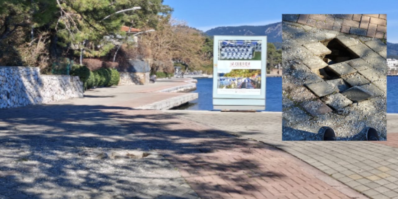 İçmeler Sahil yolu’daki bozuklar vatandaşın tepkisini çekiyor