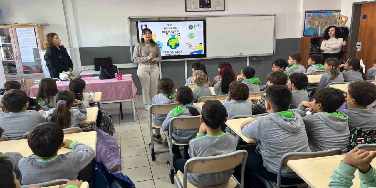 Bodrum belediyesinden çocuklara sıfır atık eğitimi