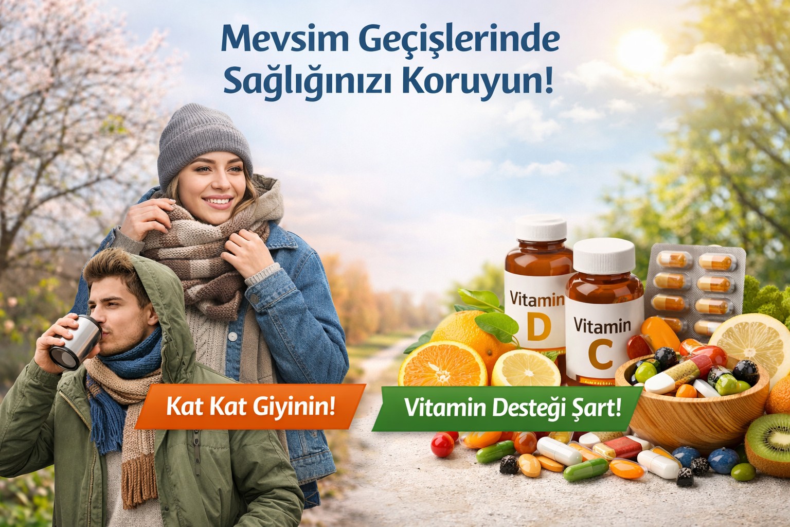 Mevsim geçişlerinde sağlık alarmı: Kıyafet seçimi ve vitamin desteği nasıl olmalı?