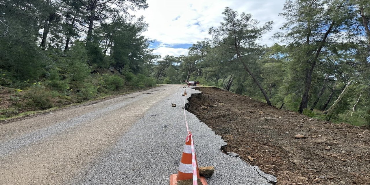 Ortaca Gökbel yolu geçici olarak ulaşıma kapatıldı