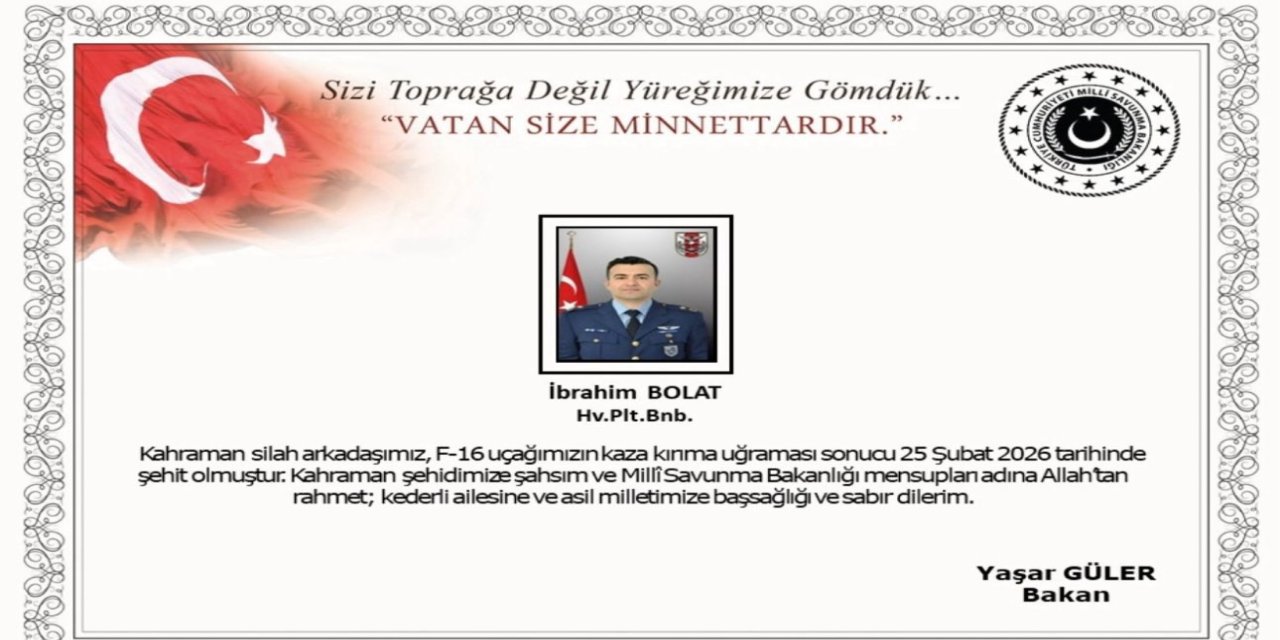 Balıkesir'de askeri uçak düştü! Şehidimiz var