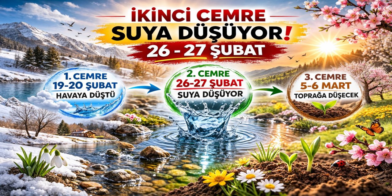 İkinci cemre toprağa düşüyor