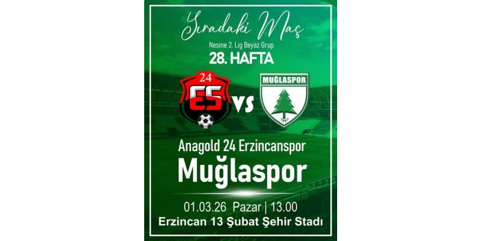 Muğlaspor Erzincan deplasmanında