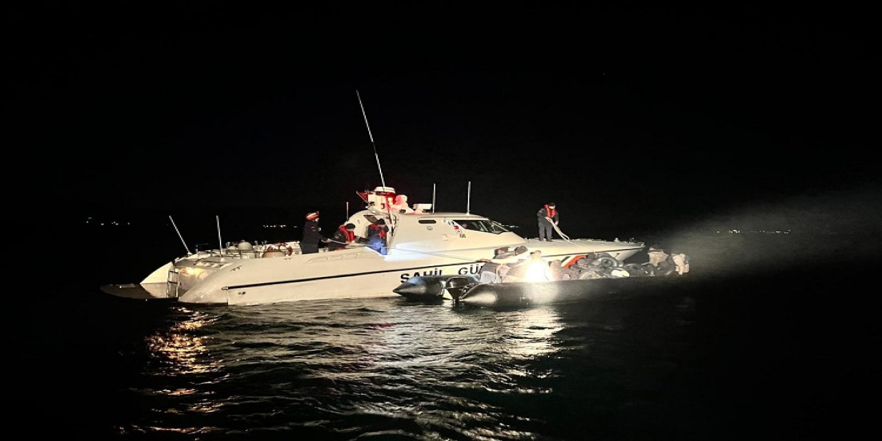 Aydın açıklarında 40 düzensiz göçmen yakalandı