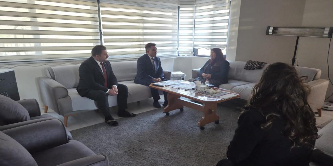 Marmaris’te gazi ailesine taziye ziyareti