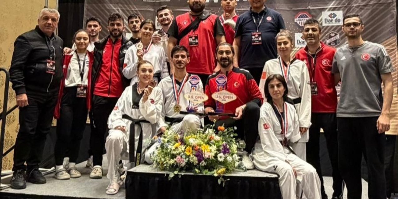 Para taekwondoculardan ABD Açık Taekwondo Turnuvası’nda 7 madalya