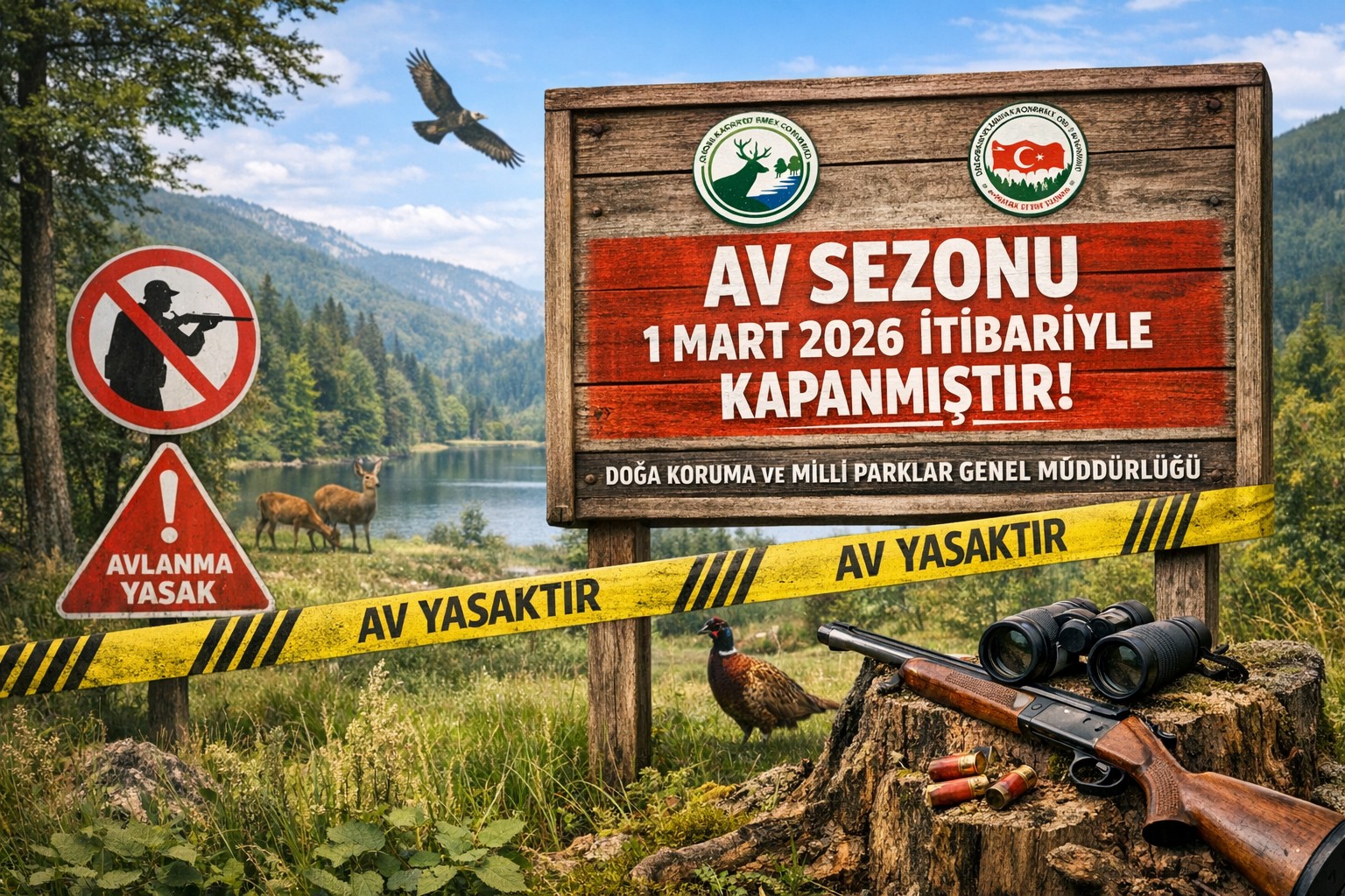 Av Sezonu 1 Mart itibarıyla kapandı