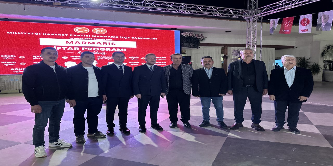 Milliyetçi Haraket Partisi ilçe başkanlığı iftar programında bir araya geldi