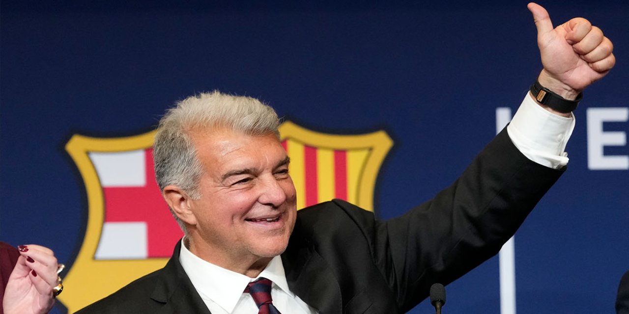 Barcelona’da Joan Laporta, yeniden başkan seçildi