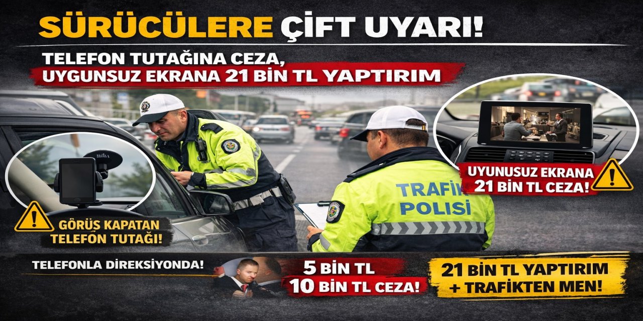 Telefon tutacağına da ceza geliyor