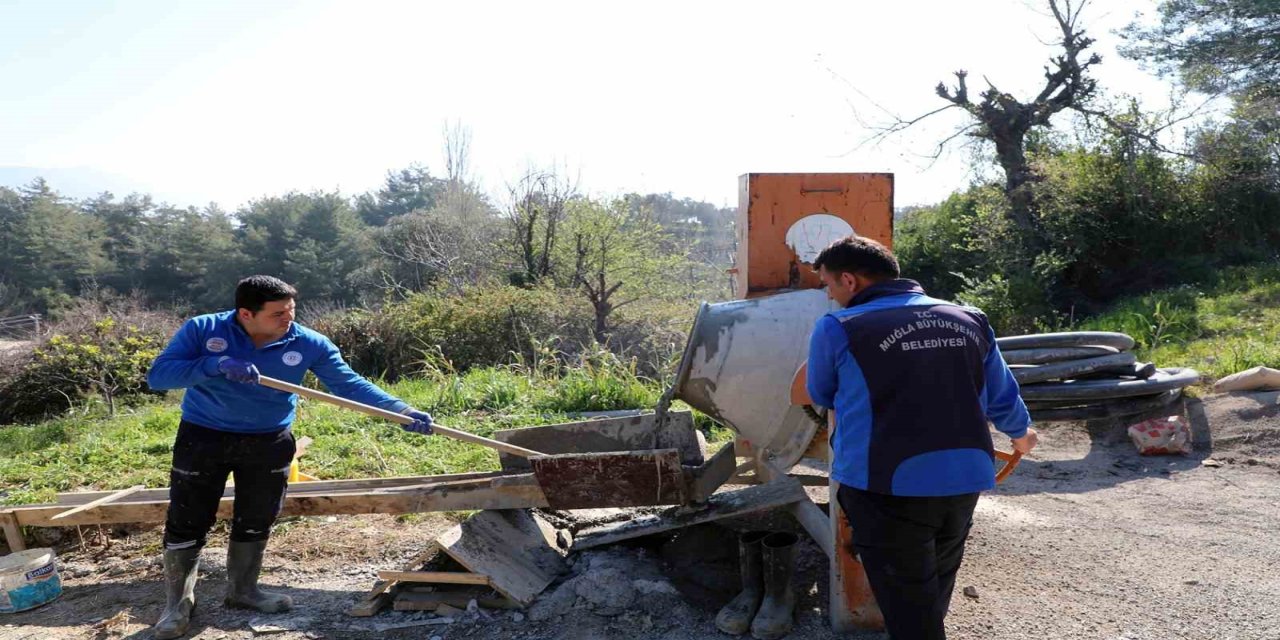 Üreticinin talebi üzerine sulama havuzu kapasitesi 30 tona çıkarıldı